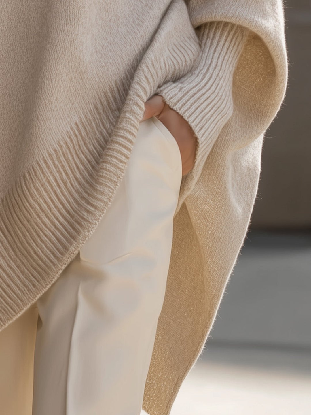 Rosalba | Pull ample drapé col large