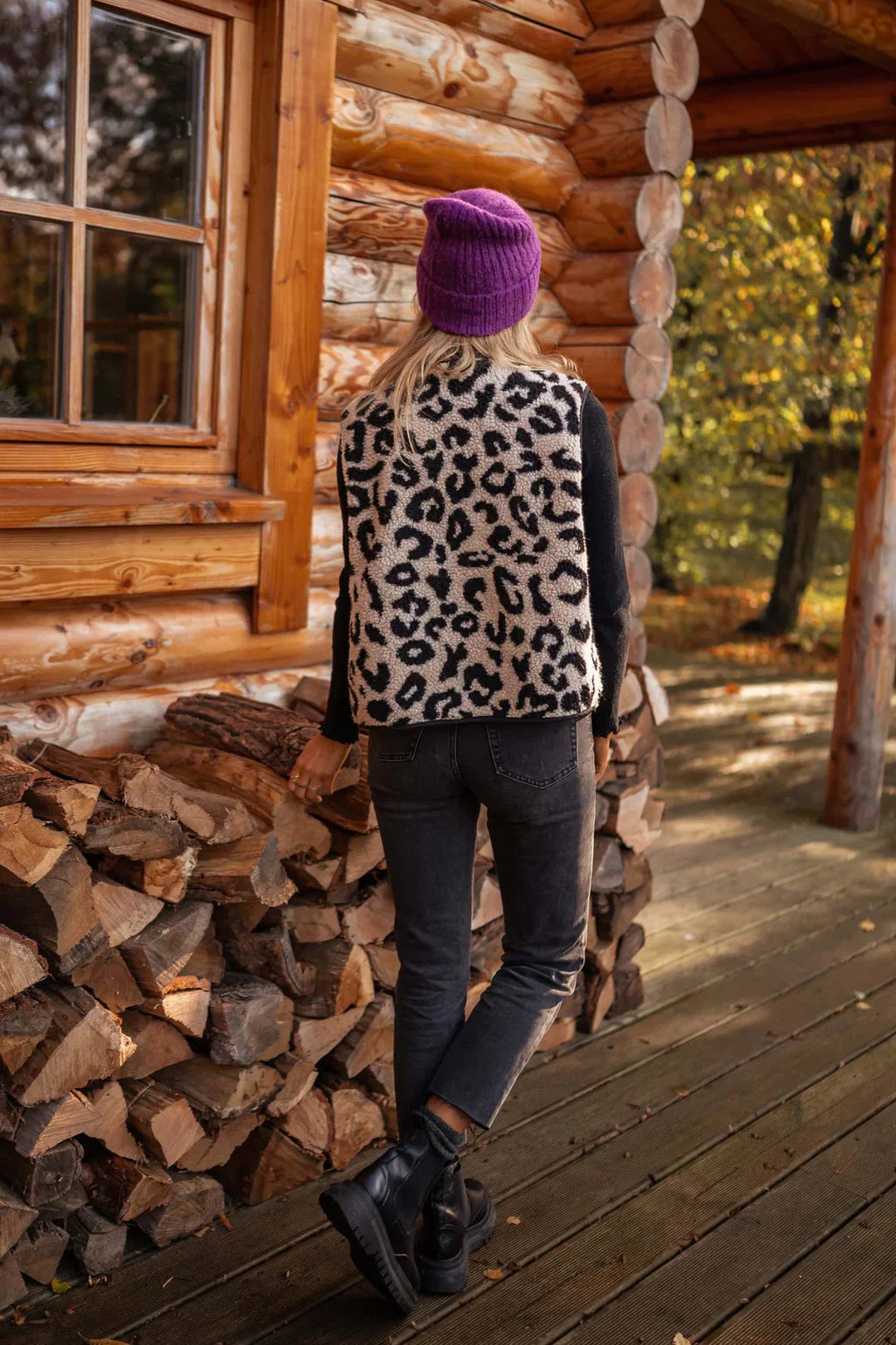 Isabeau | Gilet léopard