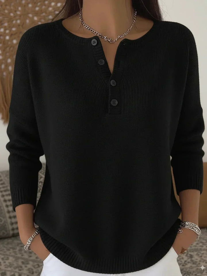 Grizelde | Pull Henley boutonné