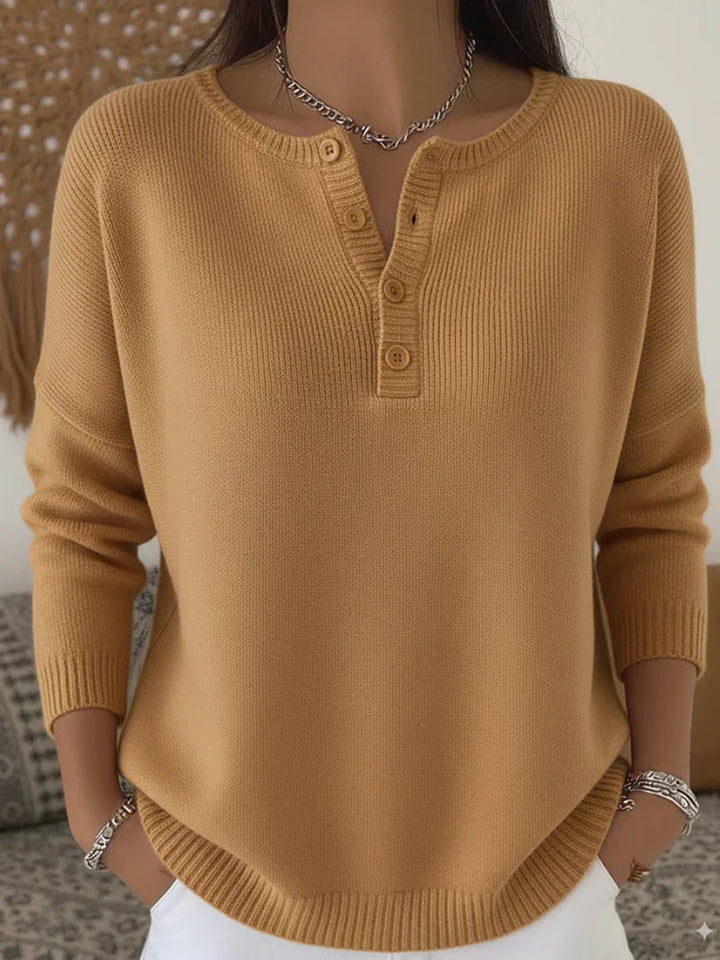 Grizelde | Pull Henley boutonné