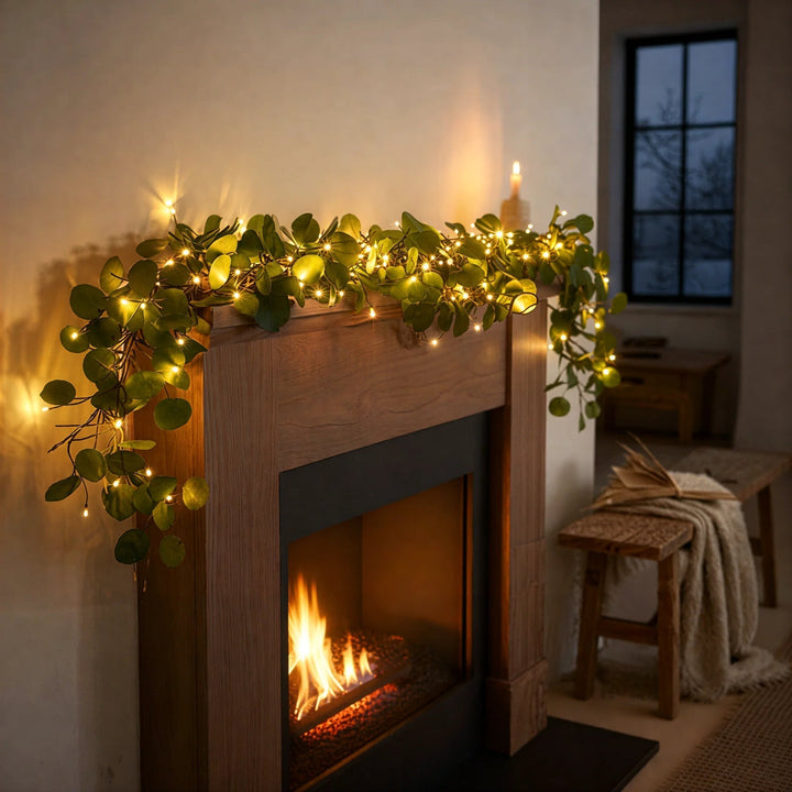 GlowLeaf | Twinkling Fairy Light Olive Vine