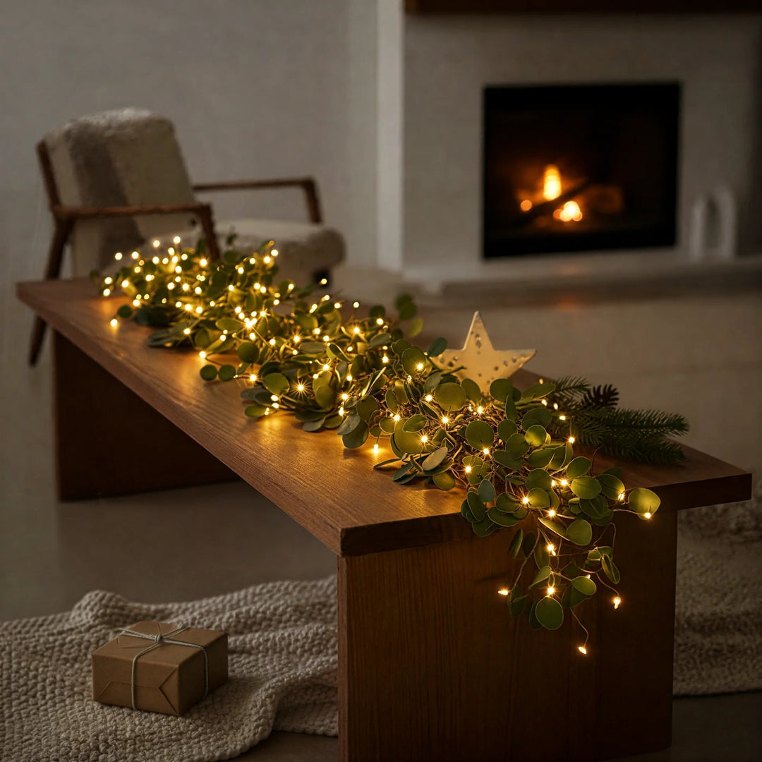GlowLeaf | Twinkling Fairy Light Olive Vine