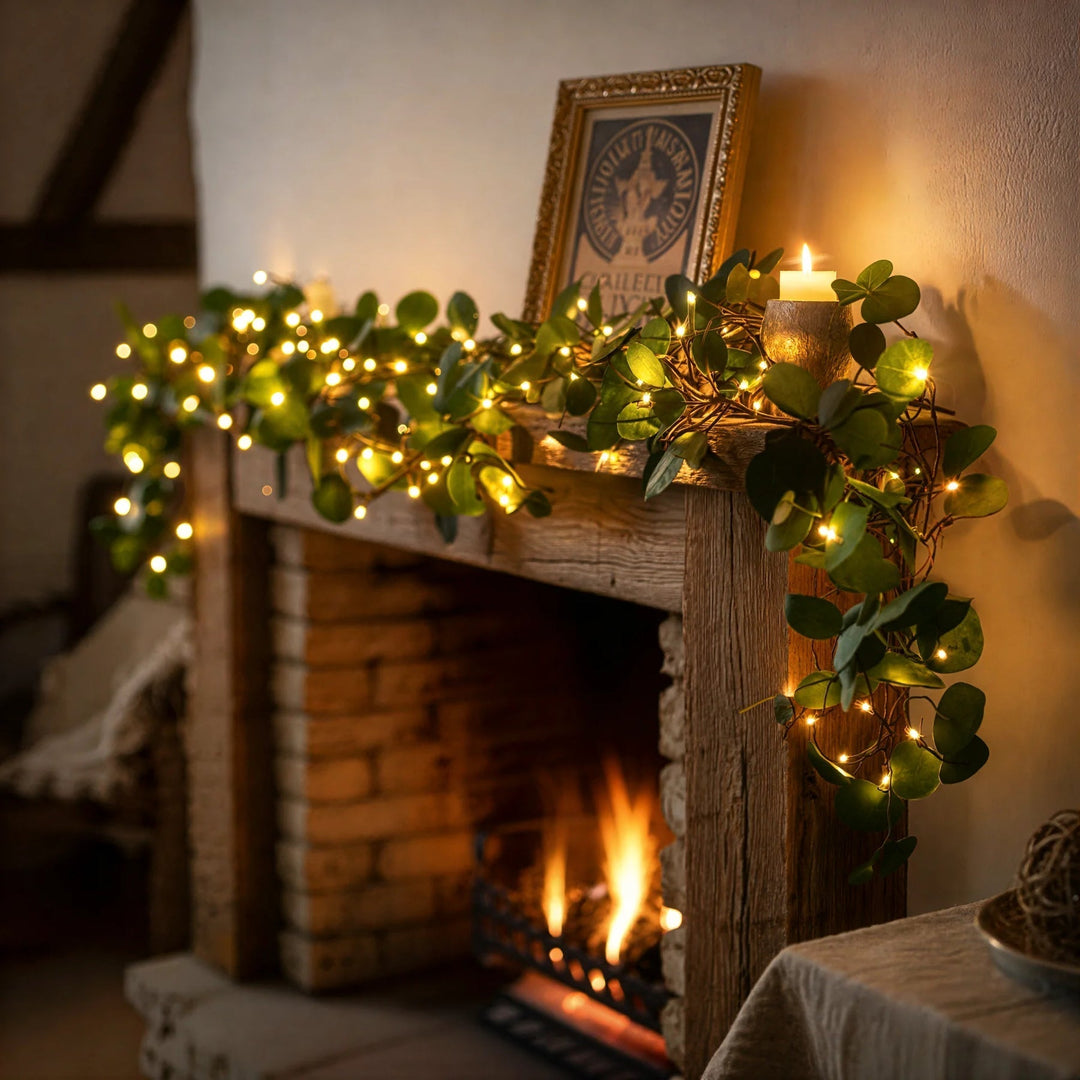 GlowLeaf | Twinkling Fairy Light Olive Vine