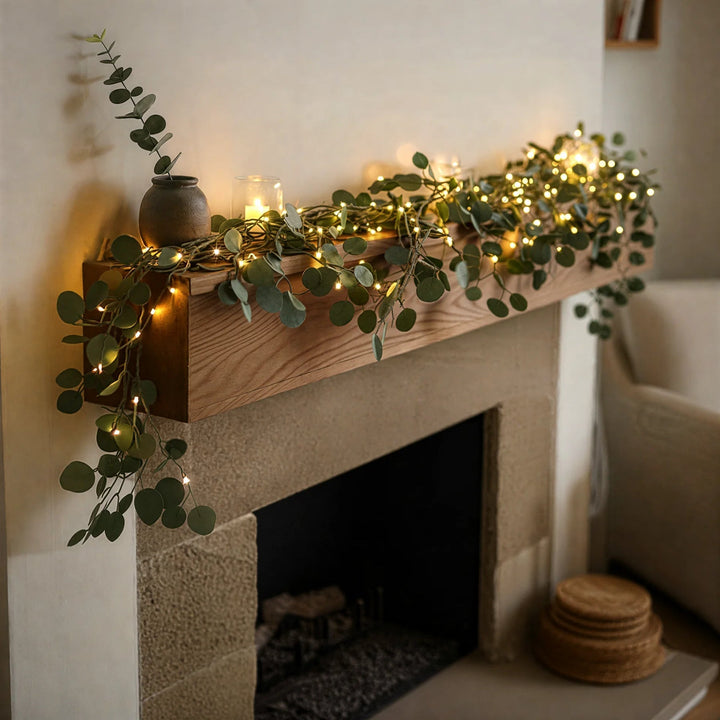 GlowLeaf | Twinkling Fairy Light Olive Vine
