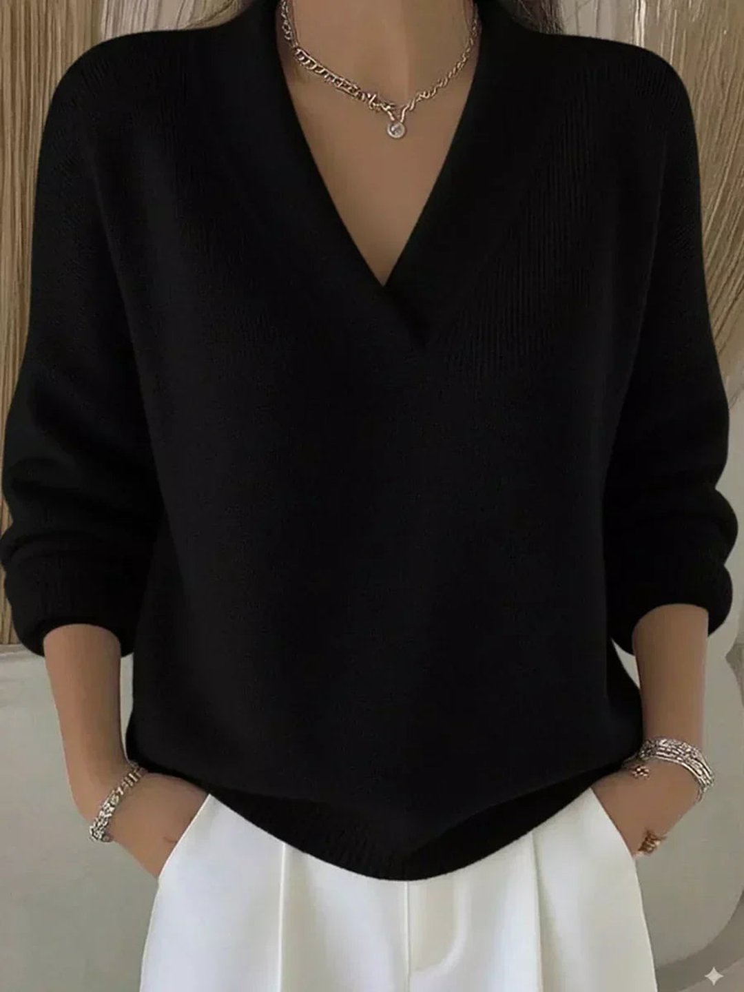 Griselle | Pull col V décontracté