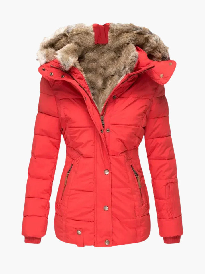 Francoise | Manteau d'hiver doublé de fourrure