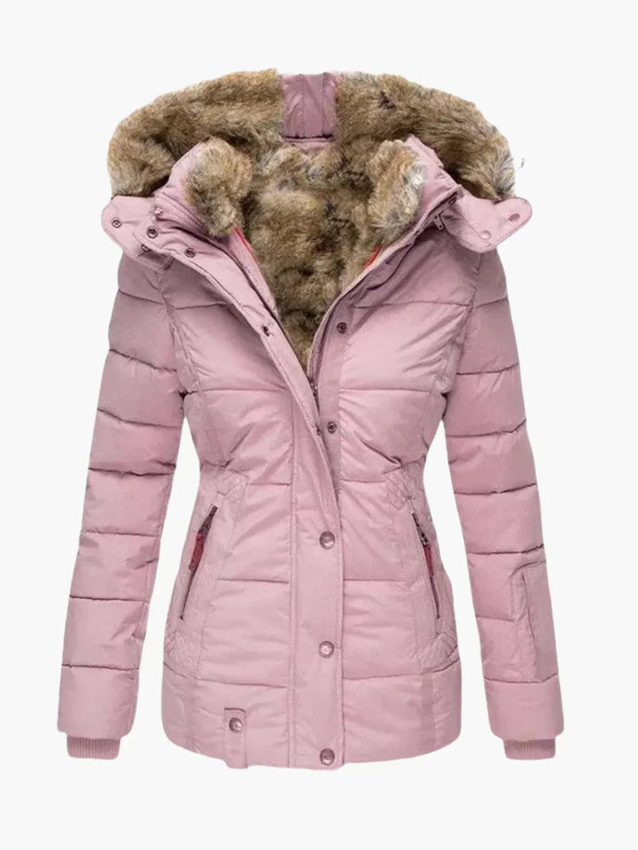 Francoise | Manteau d'hiver doublé de fourrure