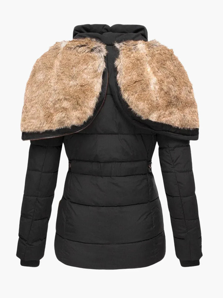 Francoise | Manteau d'hiver doublé de fourrure