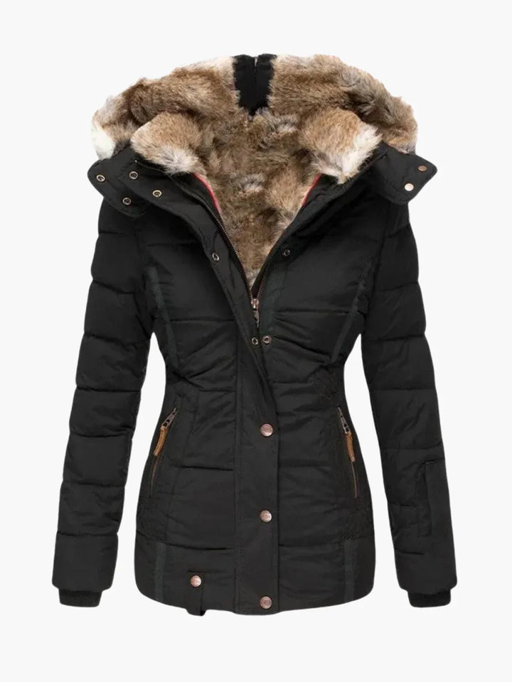 Francoise | Manteau d'hiver doublé de fourrure