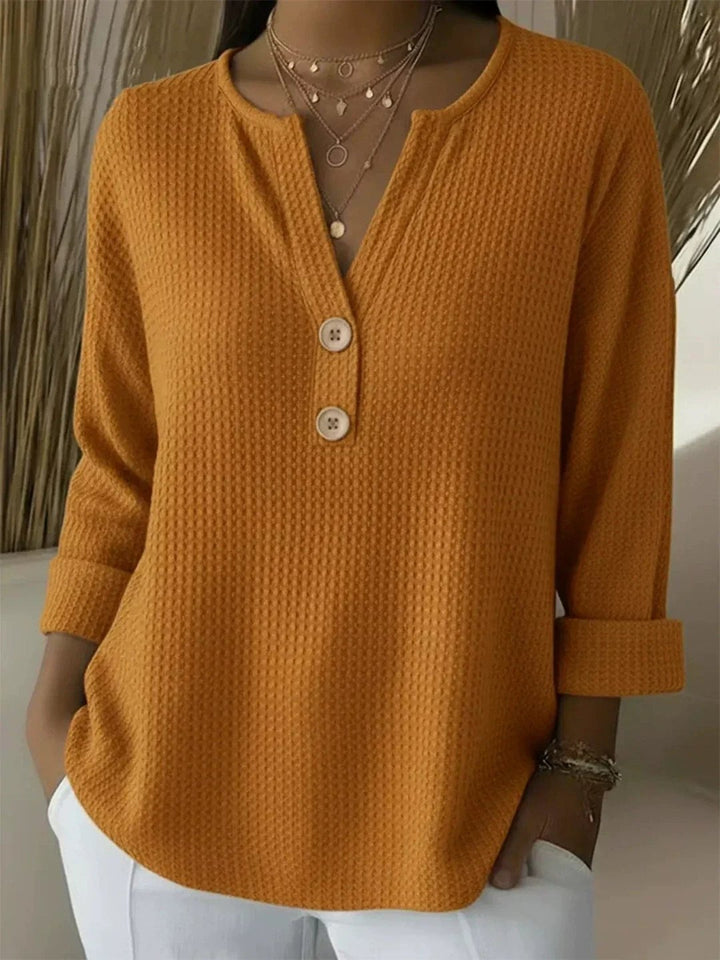 Guerozoëttelee | Top henley boutonné