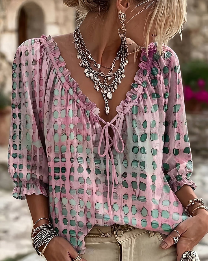 Breena | Blouse à pois chic