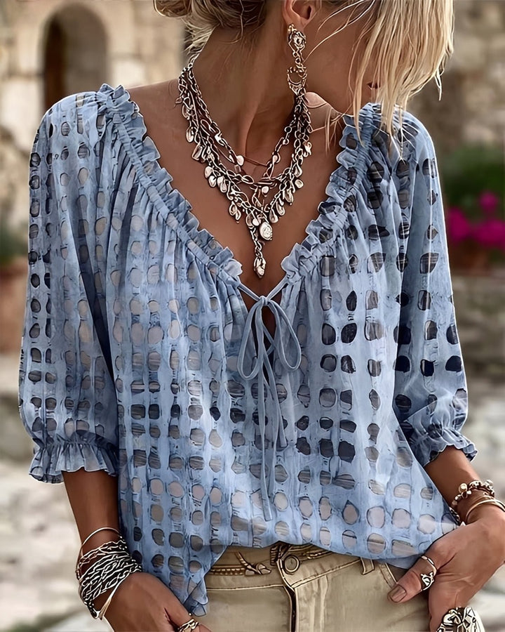 Breena | Blouse à pois chic