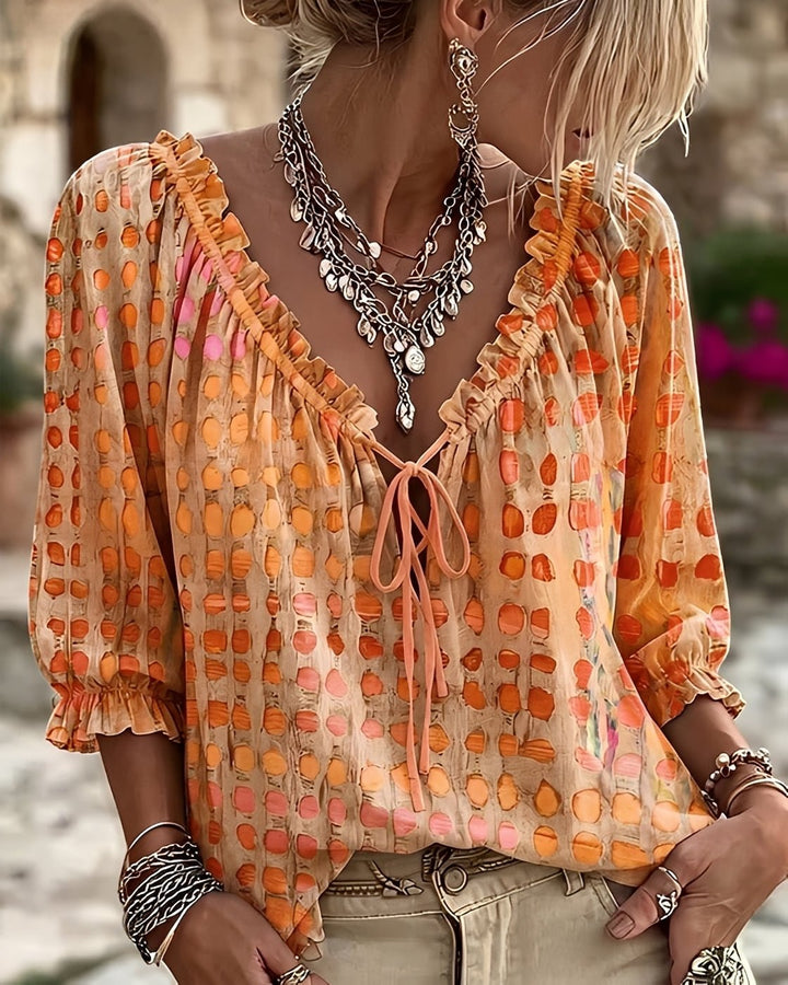 Breena | Blouse à pois chic