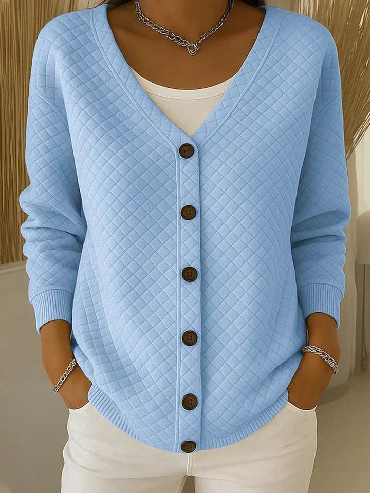Gratia | Cardigan matelassé boutonné devant