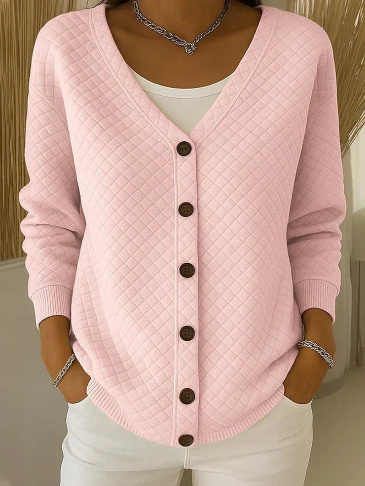 Gratia | Cardigan matelassé boutonné devant