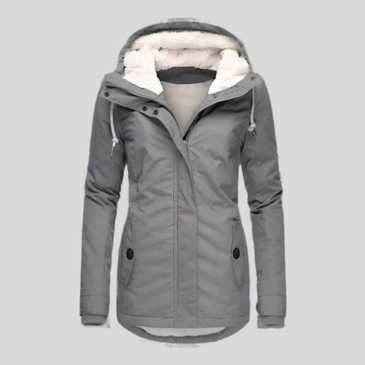 Iliana | Veste longue à capuche doublée