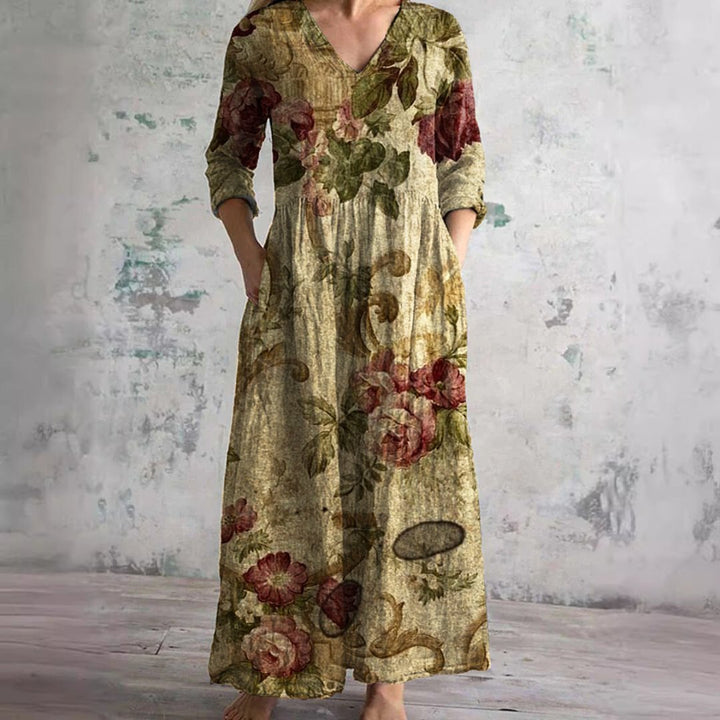 Nigella | Robe floral encolure V d'été