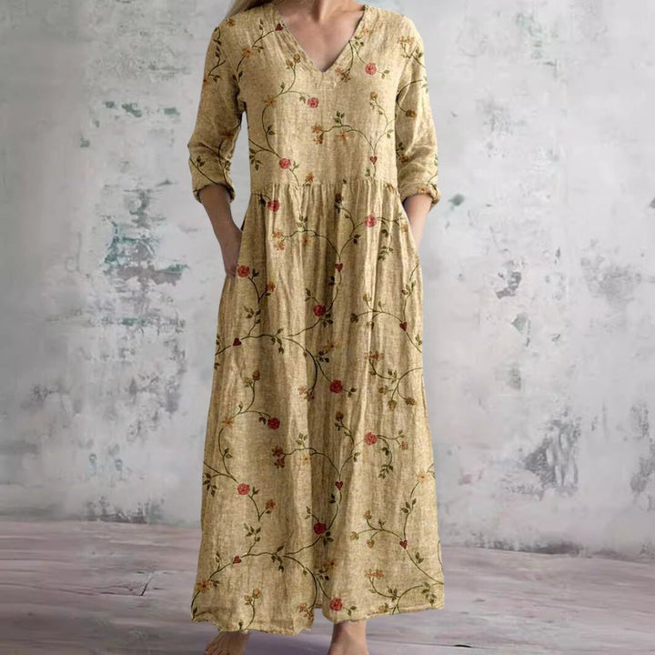 Nigella | Robe floral encolure V d'été