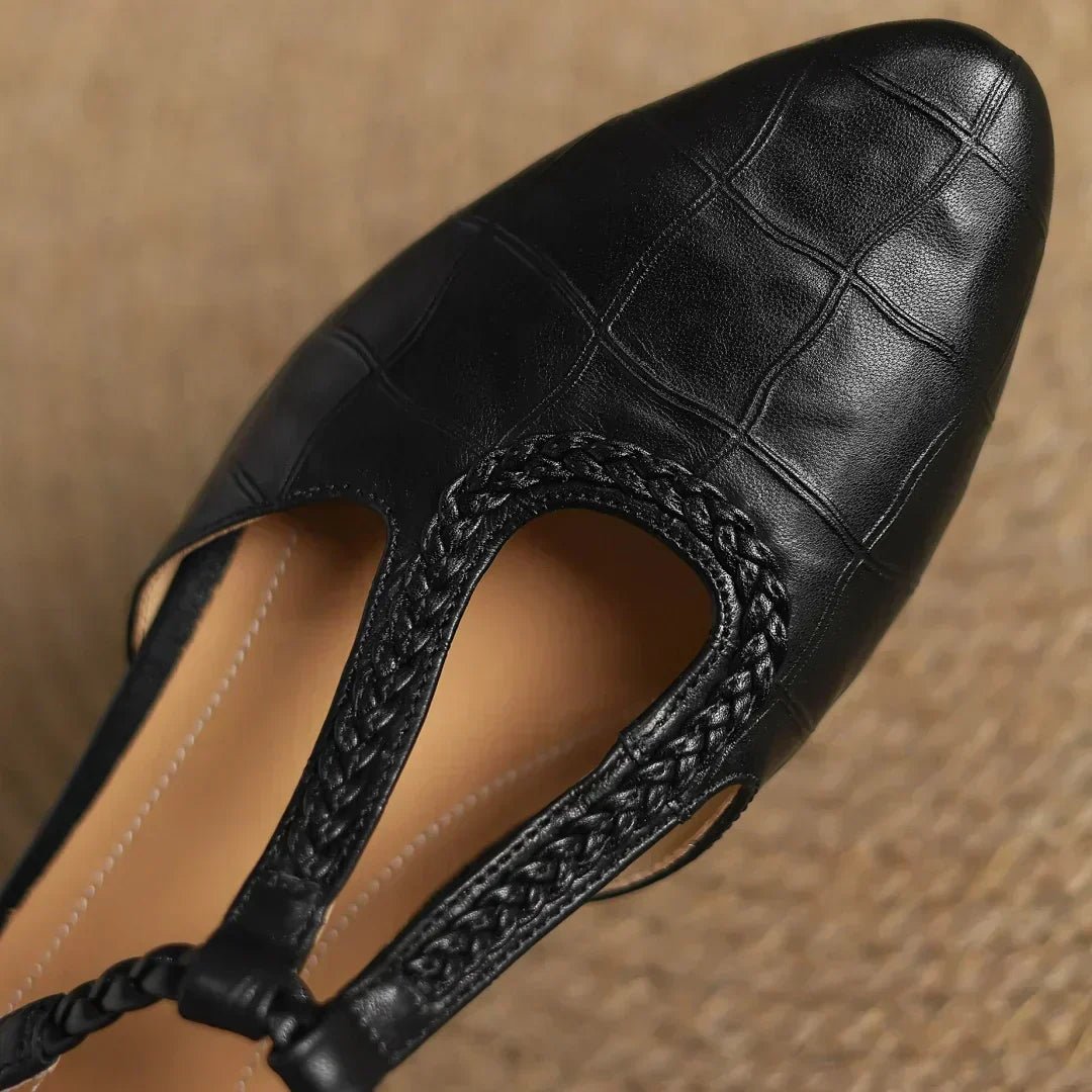 Paule | Chaussure plate à lanière
