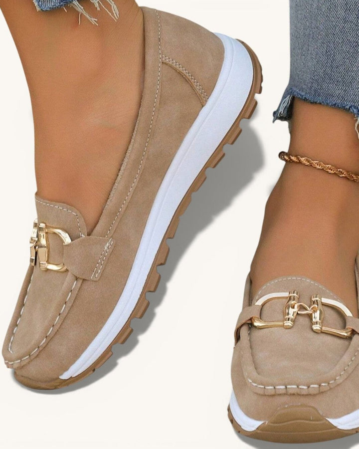 Iphigénie | Mocassins plats à boucle