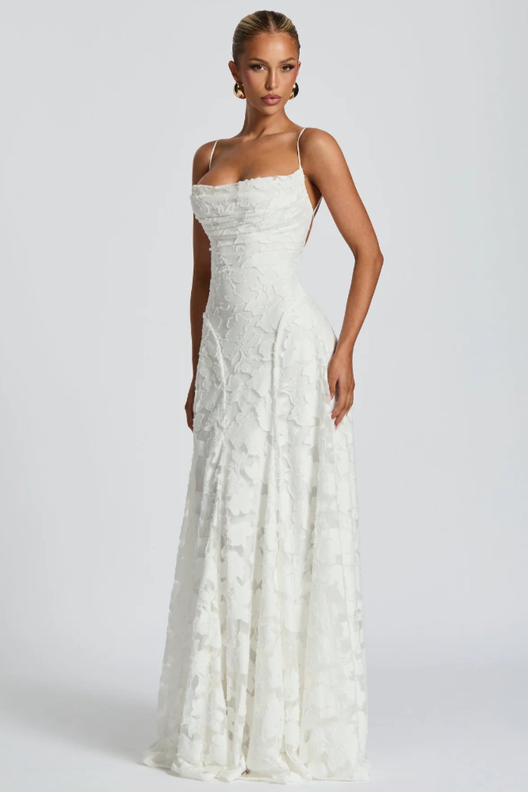 Cecelia | Robe maxi dentelle élégante