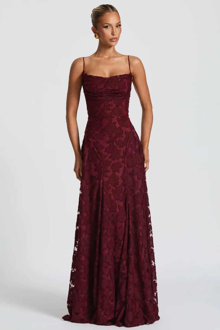 Cecelia | Robe maxi dentelle élégante