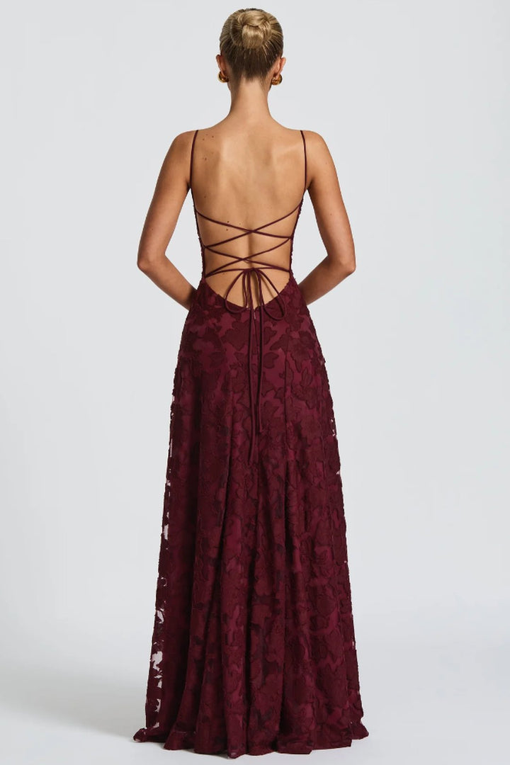 Cecelia | Robe maxi dentelle élégante