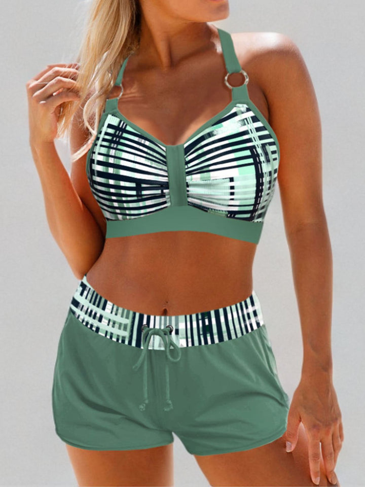 Gisele | Bikini taille haute côtelé