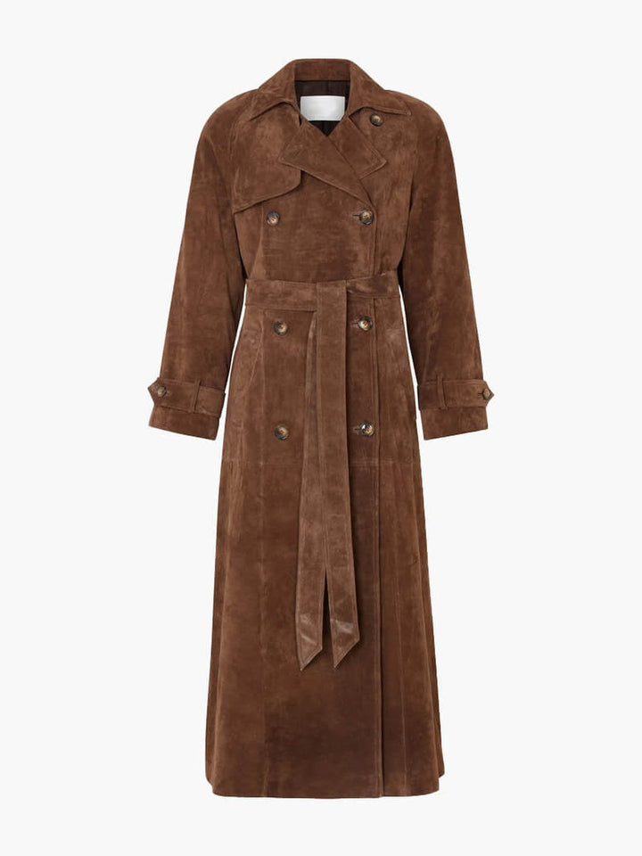 Chantal | Trench-coat en daim