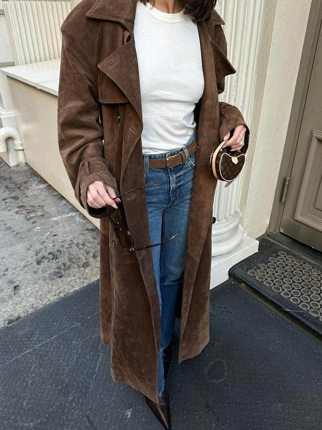Chantal | Trench-coat en daim