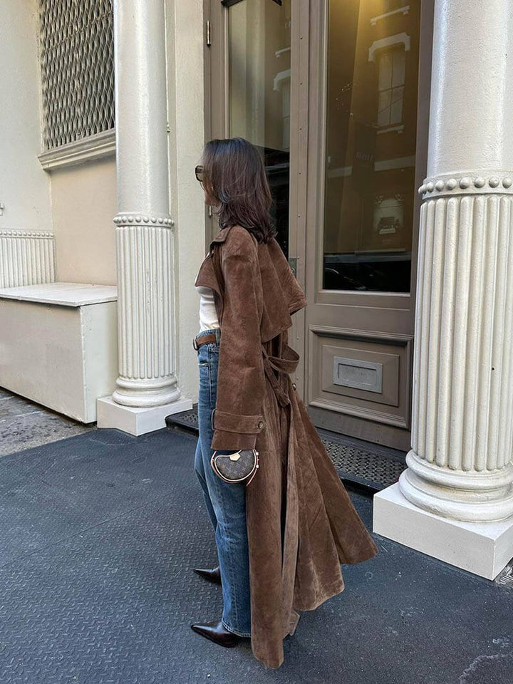 Chantal | Trench-coat en daim