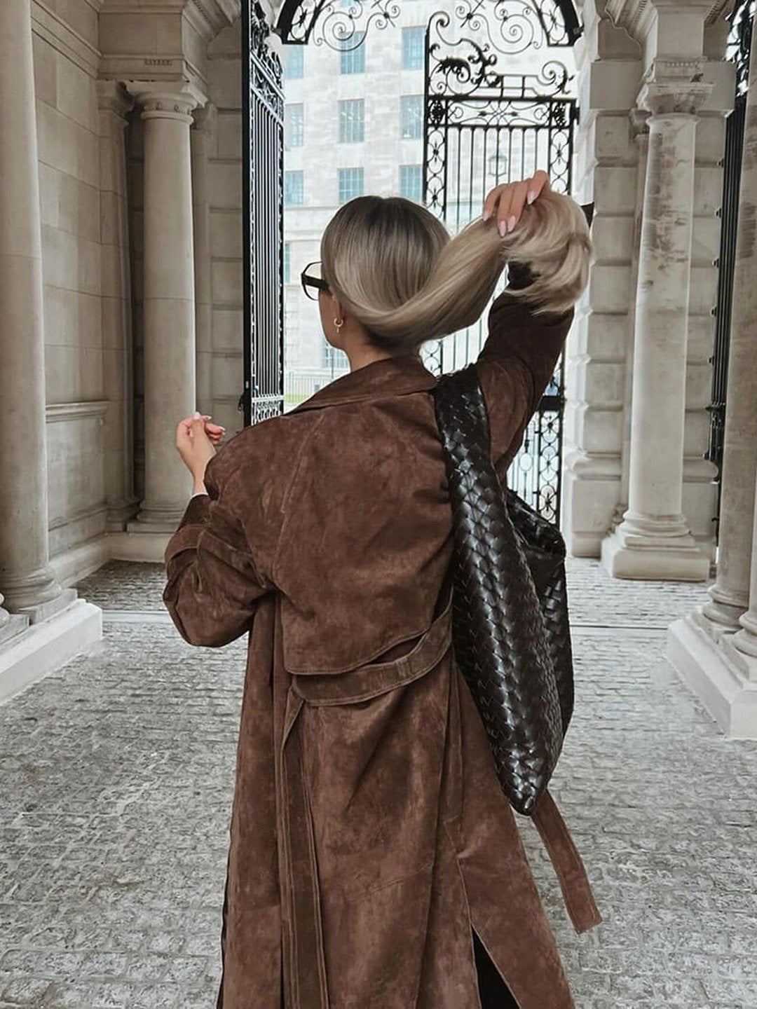 Chantal | Trench-coat en daim