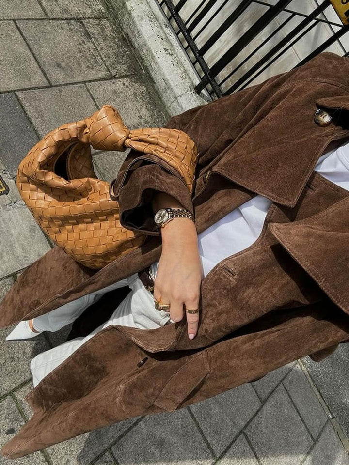 Chantal | Trench-coat en daim