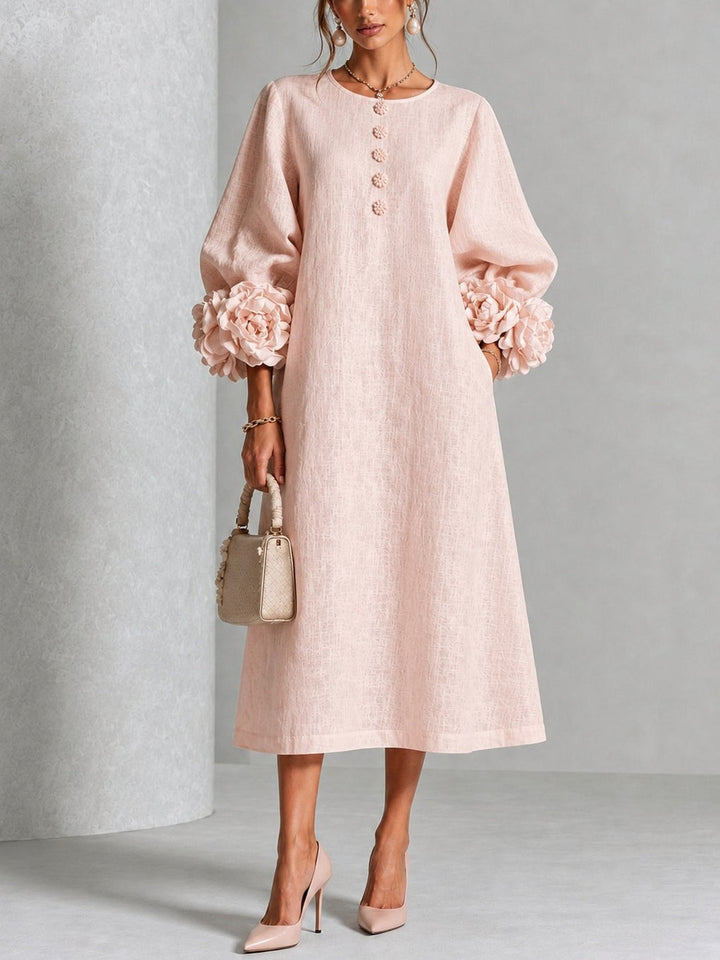 Delores | Robe midi floral élégante