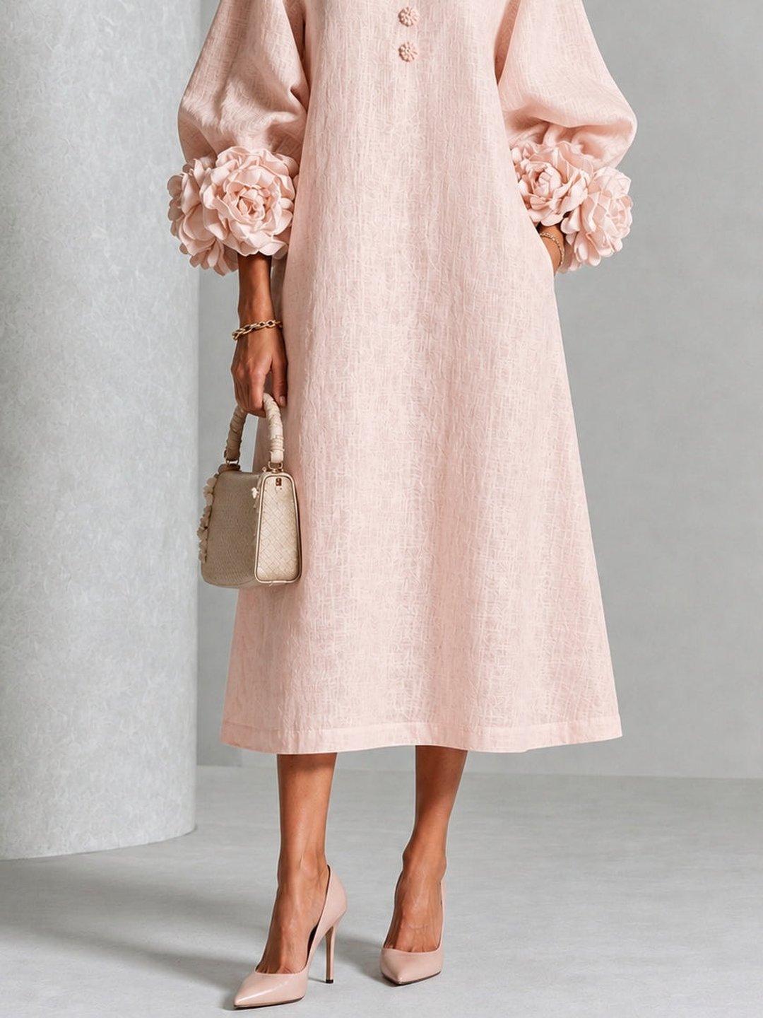 Delores | Robe midi floral élégante