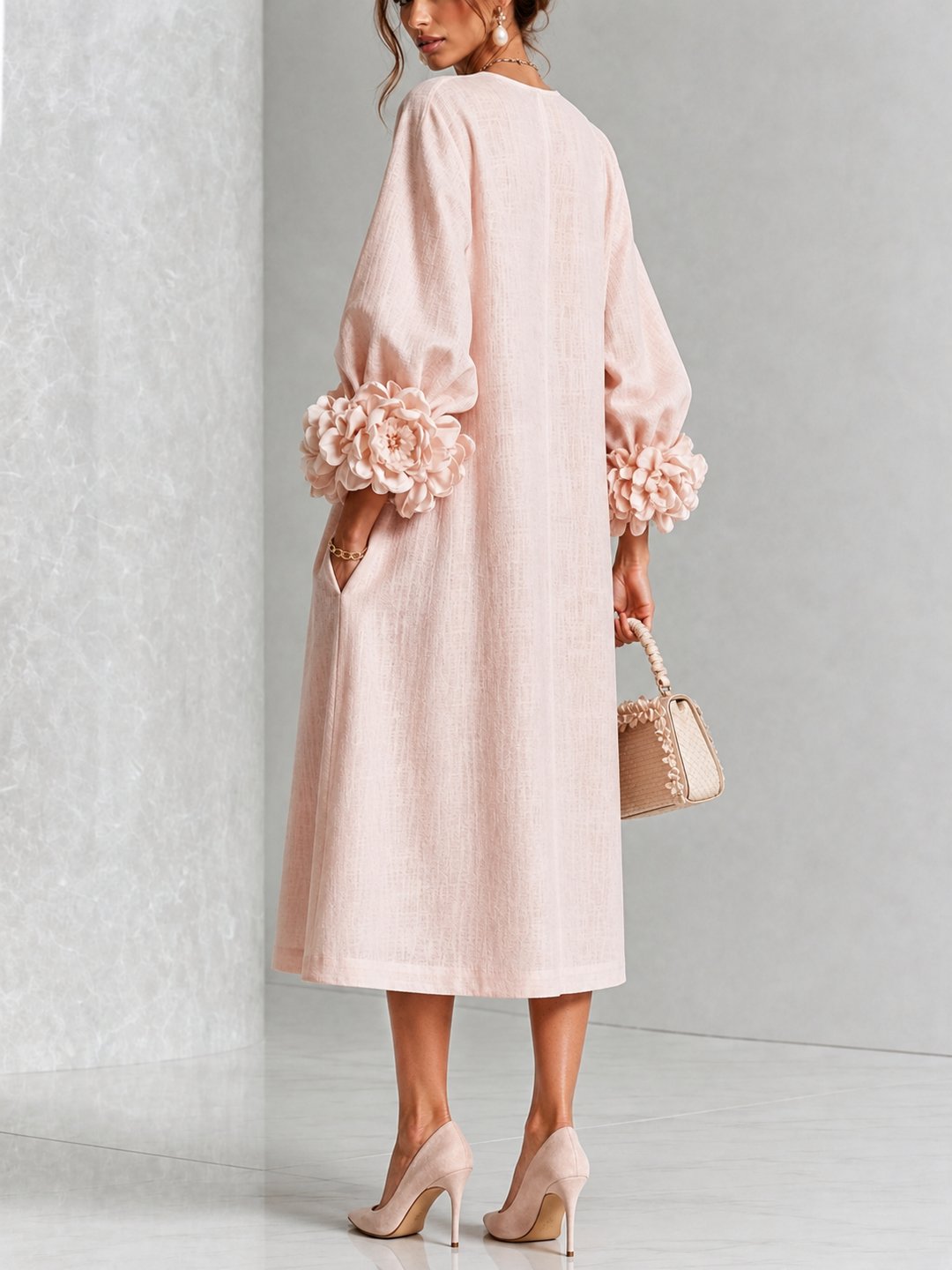 Delores | Robe midi floral élégante