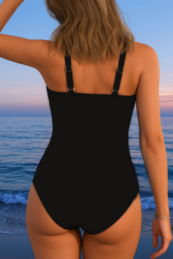 Catherine | Maillot de bain effet gainant devant noué