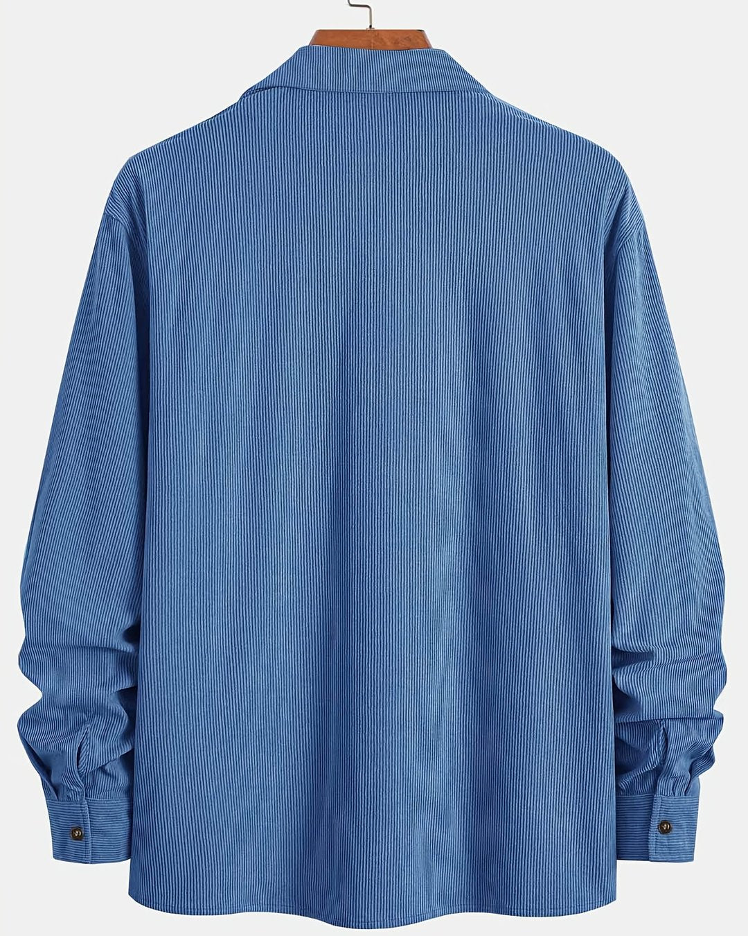 Indigo | Chemise texturée côtelée
