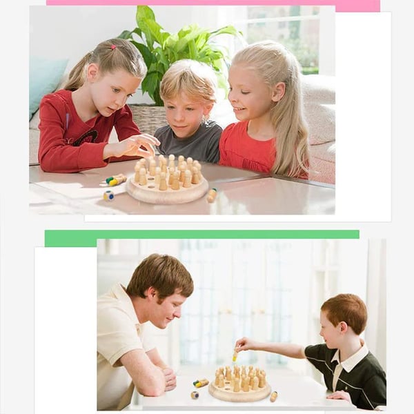 BrainJoy | Wooden Memory Chess Game