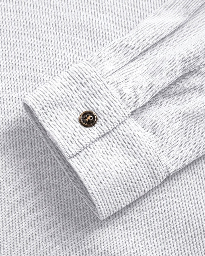 Indigo | Chemise texturée côtelée