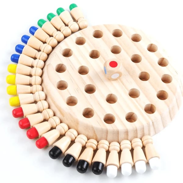 BrainJoy | Wooden Memory Chess Game