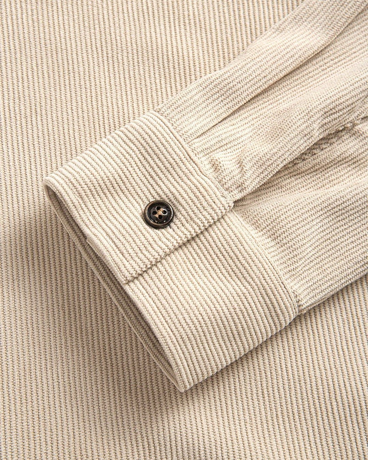 Indigo | Chemise texturée côtelée