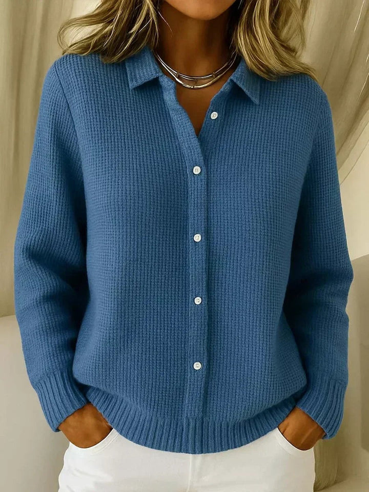 Griseldis | Cardigan tricoté texturé boutonné