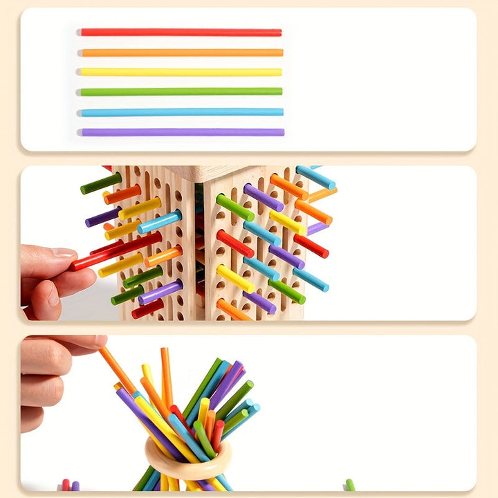 SmartStick | Three-in-One Wooden Stick Game
