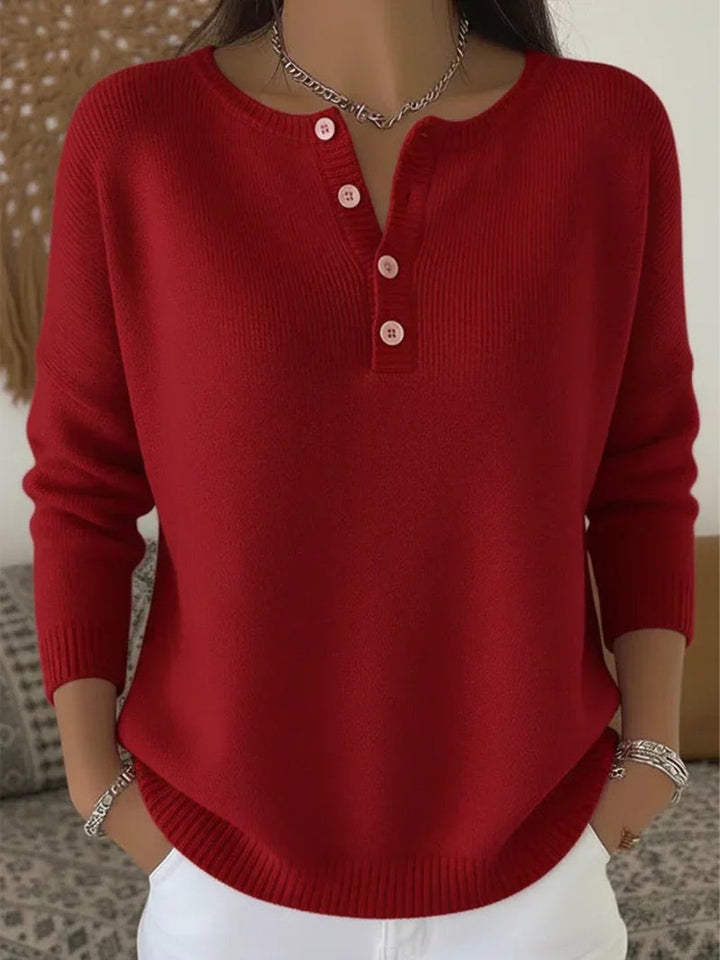 Grizelde | Pull Henley boutonné