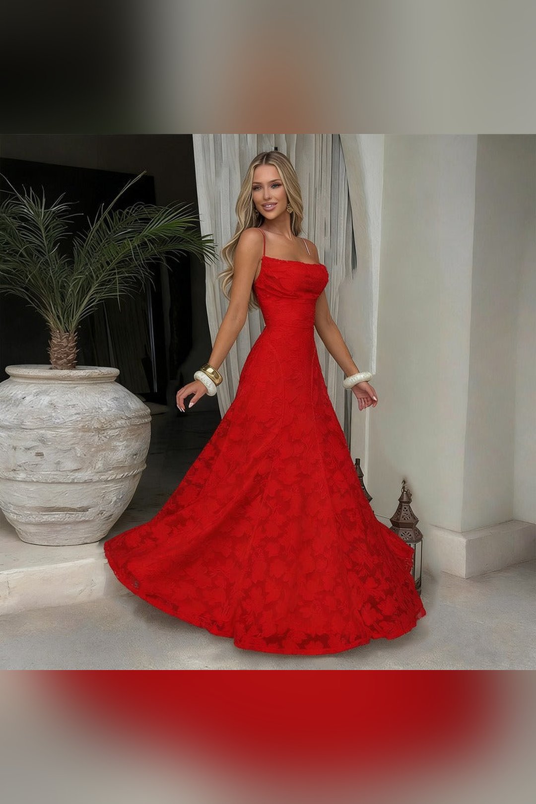Cecelia | Robe maxi dentelle élégante
