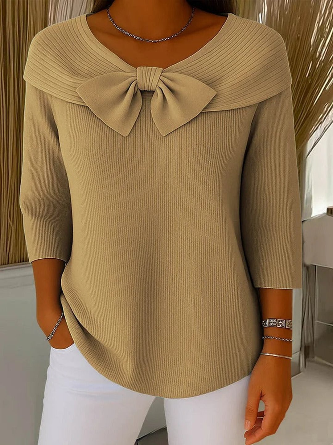 Guerozoëtteleti | Pull noeud encolure ronde