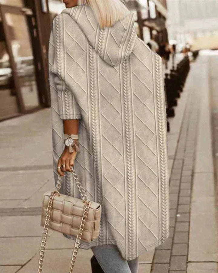 Fredrika | Cardigan à capuche allongé