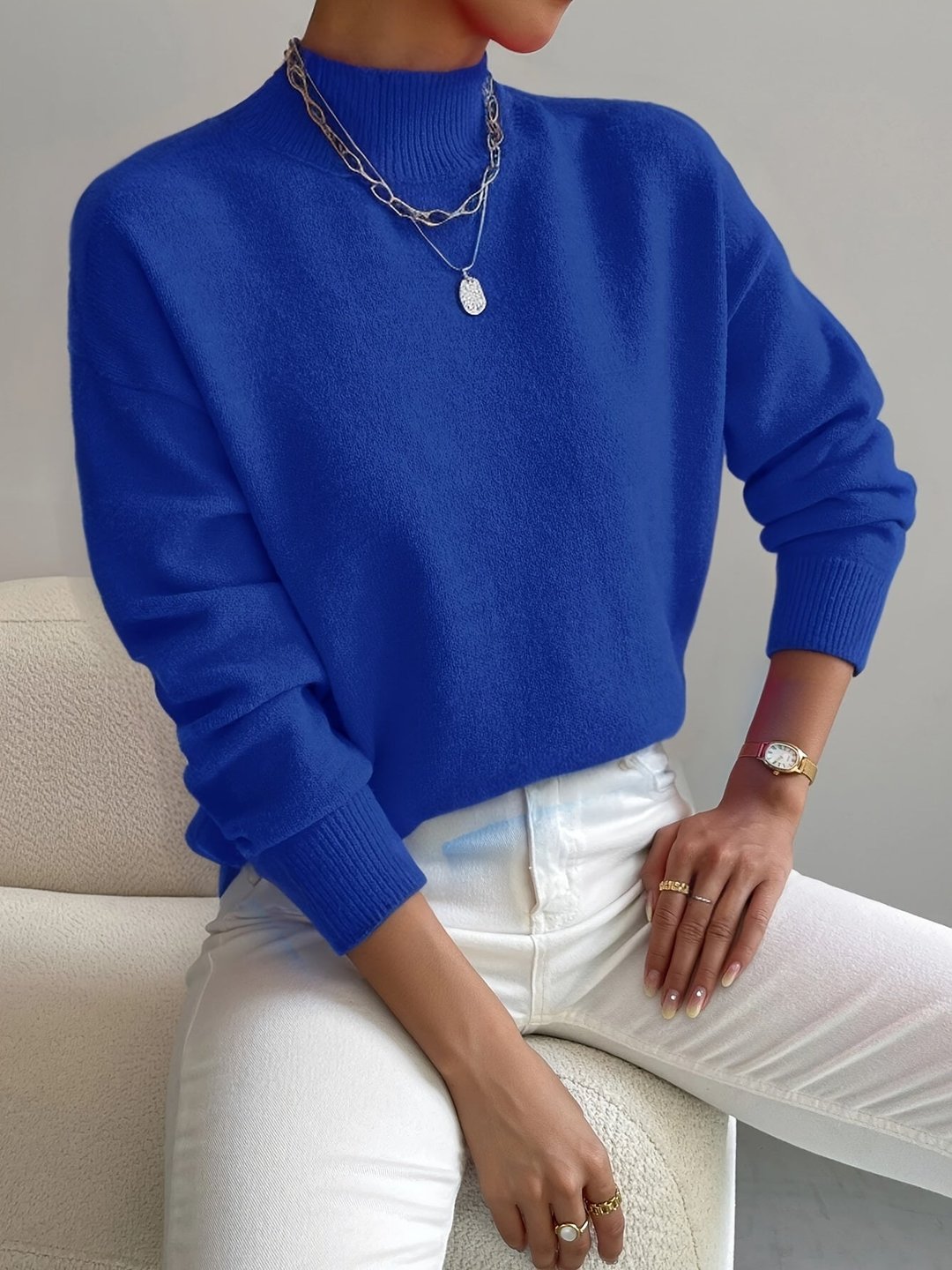 Ginger | Pull col roulé élégant