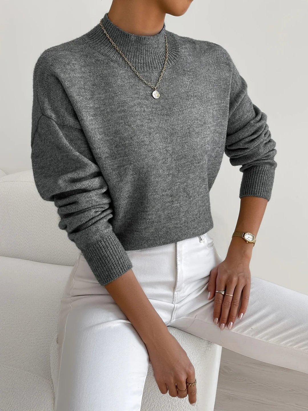 Ginger | Pull col roulé élégant